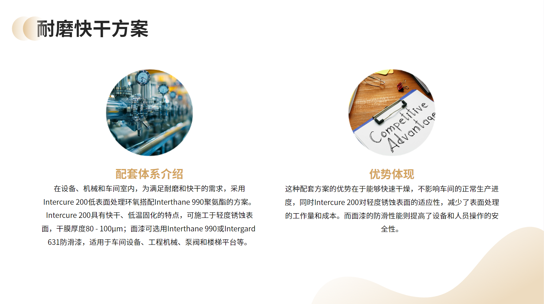耐磨快干方案